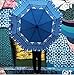 VINRELLA Wine Bottle Umbrellas | Compact, Light, No Drip, Fun Gift, Manual, Waterproof, Anti-UV | Small Folding Bottle Umbrella for Rain - Tribal Blue