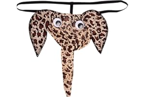 Mens Elephant Nose Underwear Brief with Pouch for Balls Pouch Lightweight Cheeky Bulge Enhancer Male