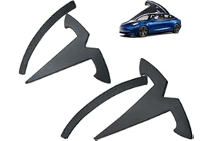 YHCDSEA for Model 3 Emblem Badge Sticker Cover, fit for Model 3 Logo Decals Accessories (Matt Black)
