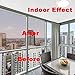 WPCTEV One Way Mirror Window Film Daytime Privacy Heat Control Film Solar Film Non-Adhesive Window Tint for Home and Office Brown & Silver 6 Mil 23.6 Inch x 13.1 Feet