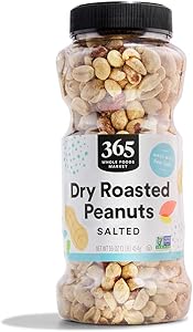 365 by Whole Foods Market, Dry Roasted and Salted Peanuts, 16 Ounce