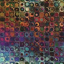 Artifact Puzzles - Dennis Brady Cercles Et Des Carres Wooden Jigsaw Puzzle