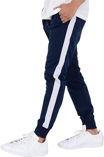 Amazon ティーシャツドットエスティー スリムジャージ 裾リブ スウェットパンツ ジョガーパンツ トレーニングロング メンズ アクティブロングパンツ 通販