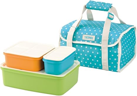 Amazon Thermos ファミリーフレッシュランチボックス ドットブルー Djf 4001 D Bl 弁当箱 オンライン通販