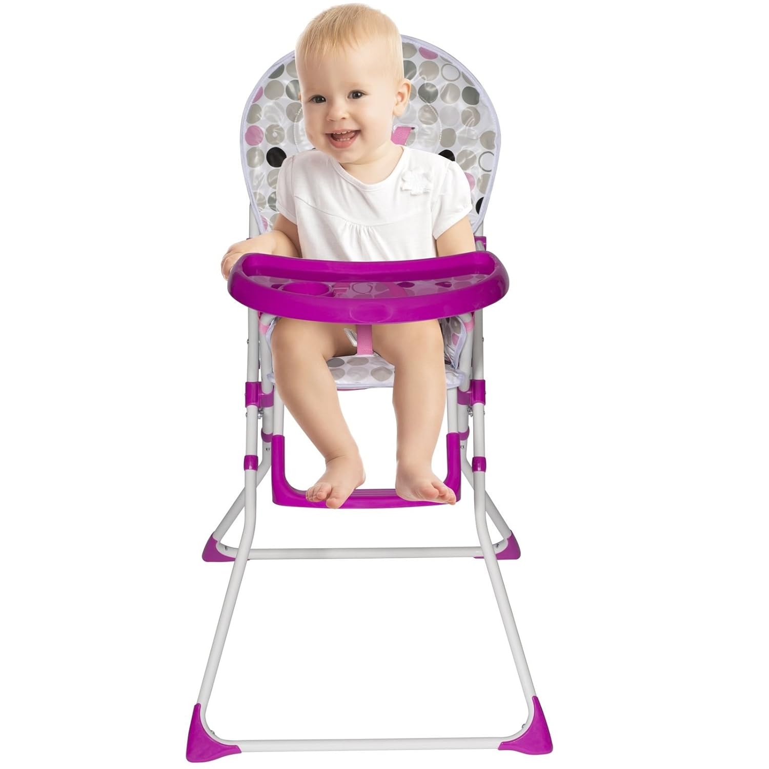 GR8 Home Portable Pink Baby High Chair Infant Child Toddler Kids
