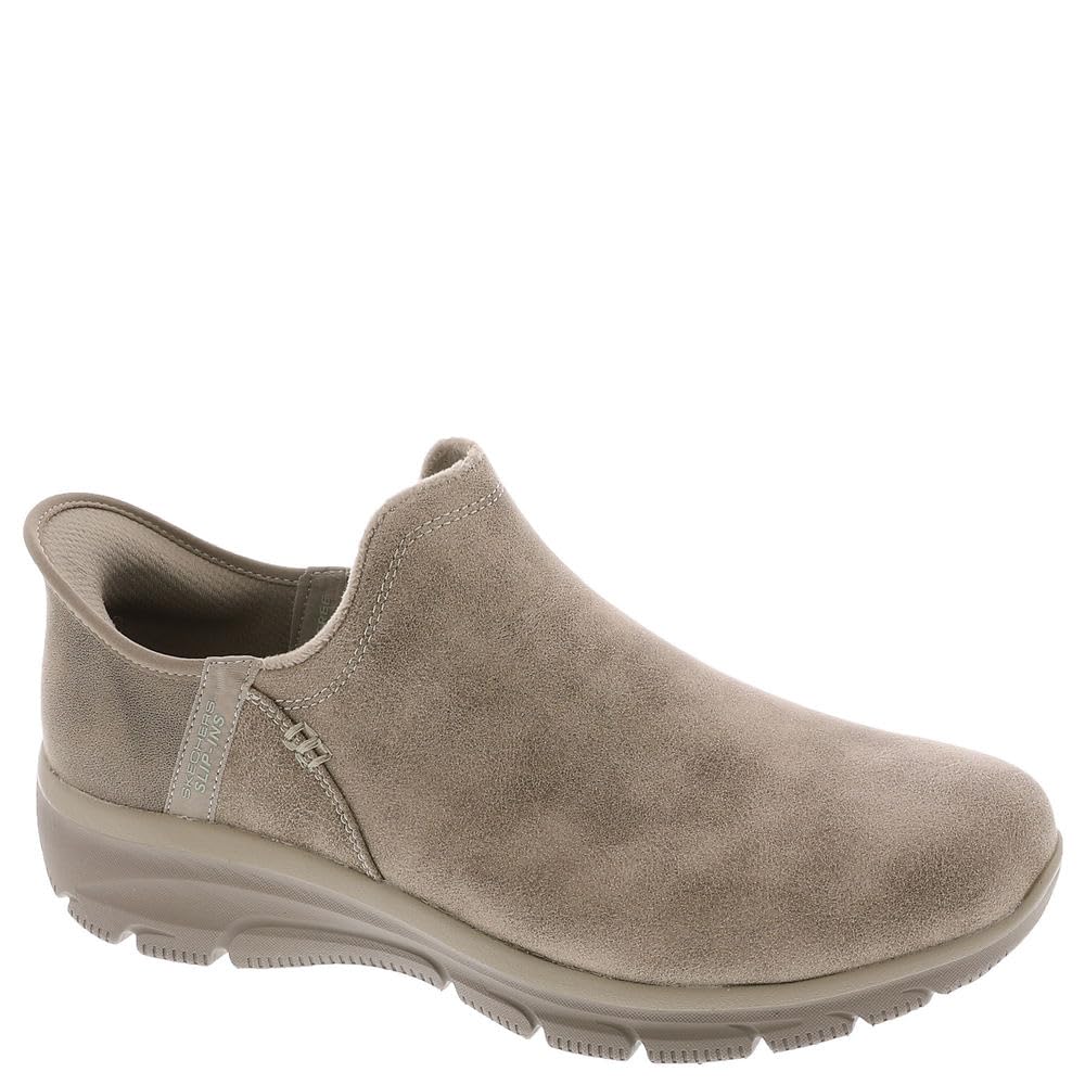 Skechers Women’s Easy Going-Modern Hour-Hands Free Slip-ins Ankle Boot, Taupe, 8.5