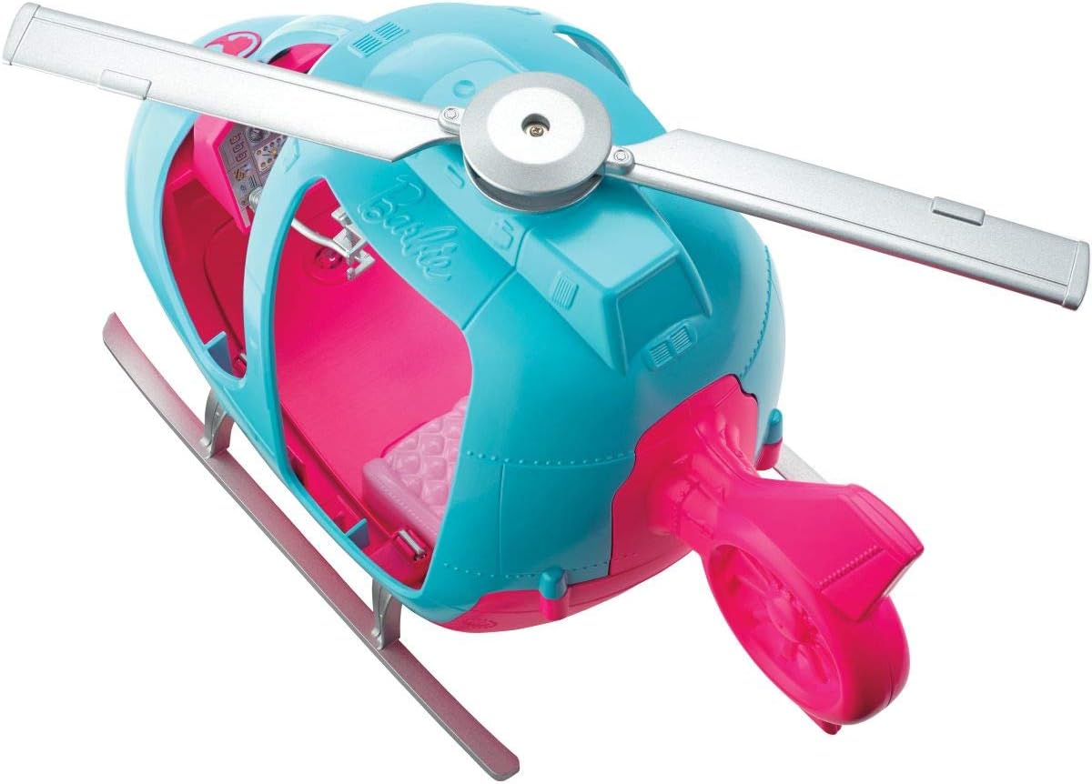 Barbie Dreamhouse Adventures Helicopter, Pink and Blue with Spinning Rotor, for 3 to 7 Year Olds: Toys & Games