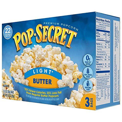 Pop Secret Microwave Popcorn, Light Butter, 3 Count Boxes, Net wt. 9.0