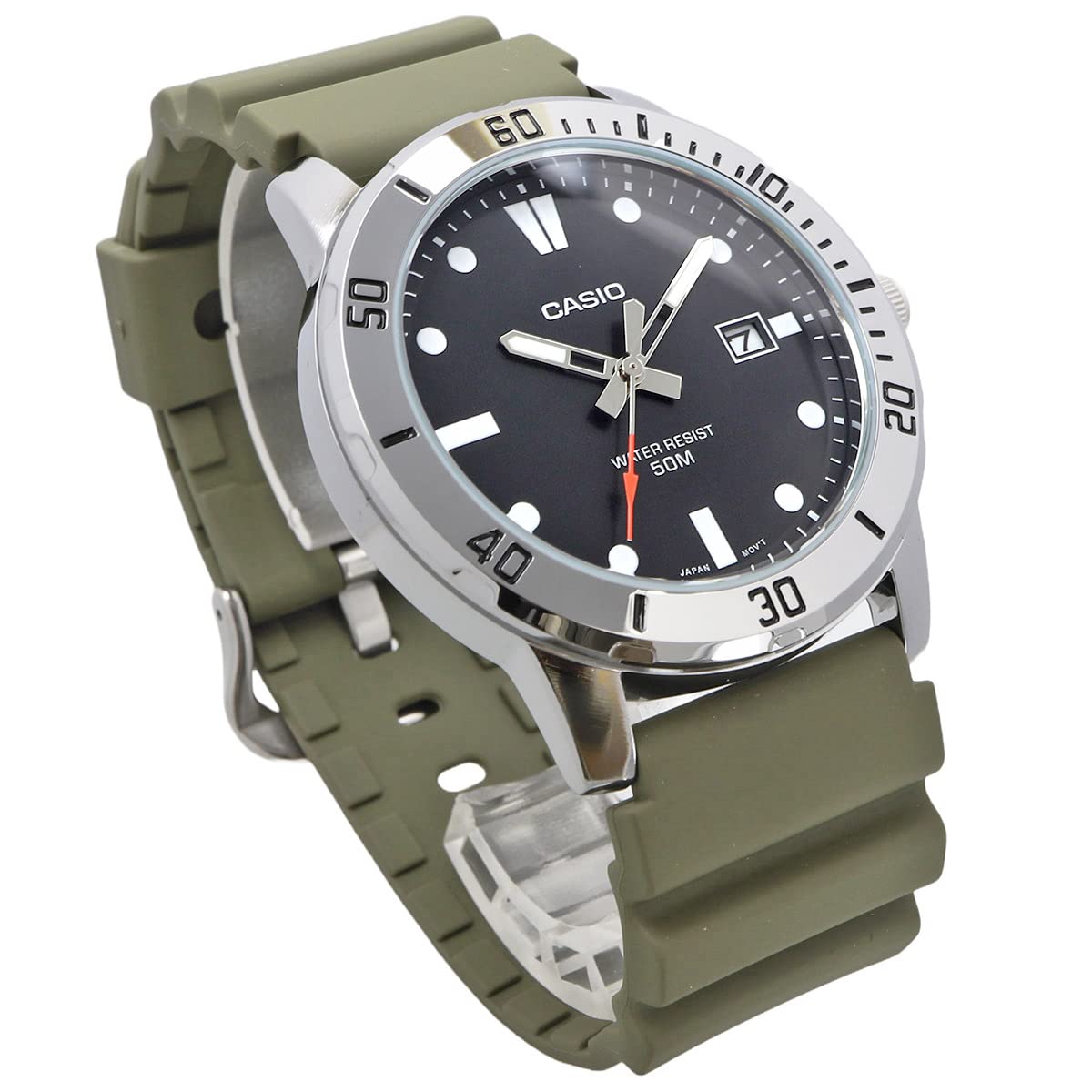 [カシオ] CASIO スタンダード アナログ クオーツ メンズ 腕時計 MTP-VD01-3EV ミリタリー オリーブ 海外モデル [並行輸入品]