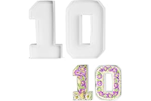 CARDOBIR 10" Cardboard Numbers, Paper Mache Numbers, Charcuterie Board Box