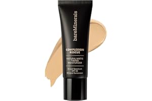 bareMinerals Complexion Rescue Natural Matte Tinted Moisturizer for Face with SPF 30, Tinted Mineral Sunscreen, Sheer-to-Light Coverage, Matte Skin Tint for Oily Skin, Vegan