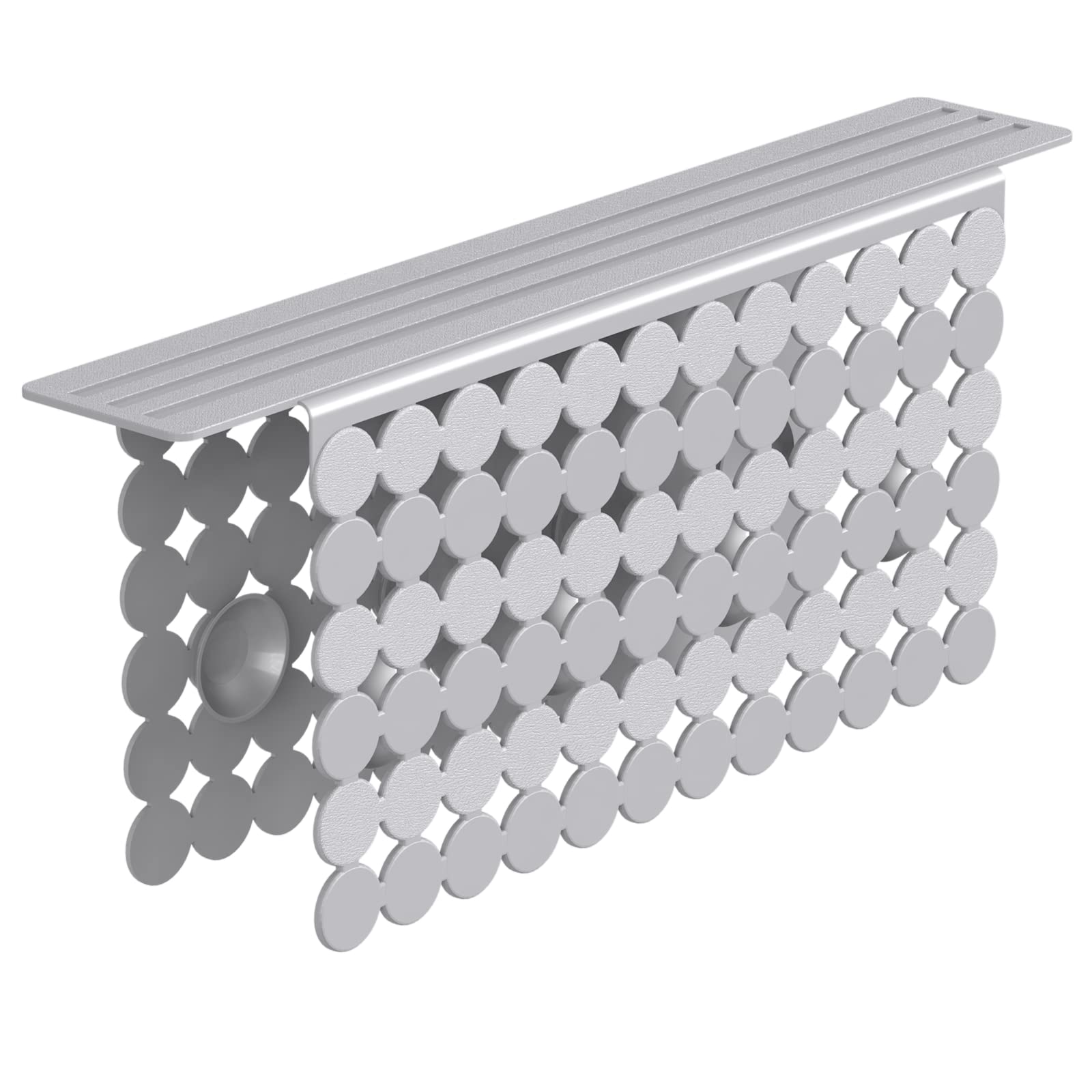 Photo 1 of Bligli Plastic Sink Saddle, Sink Divider Mat with Strong Suction Cups, Kitchen Divided Sink Protector Mat for Glassware Dishes, Easy to Clean and No Smell, 9.5" x 12", Grey