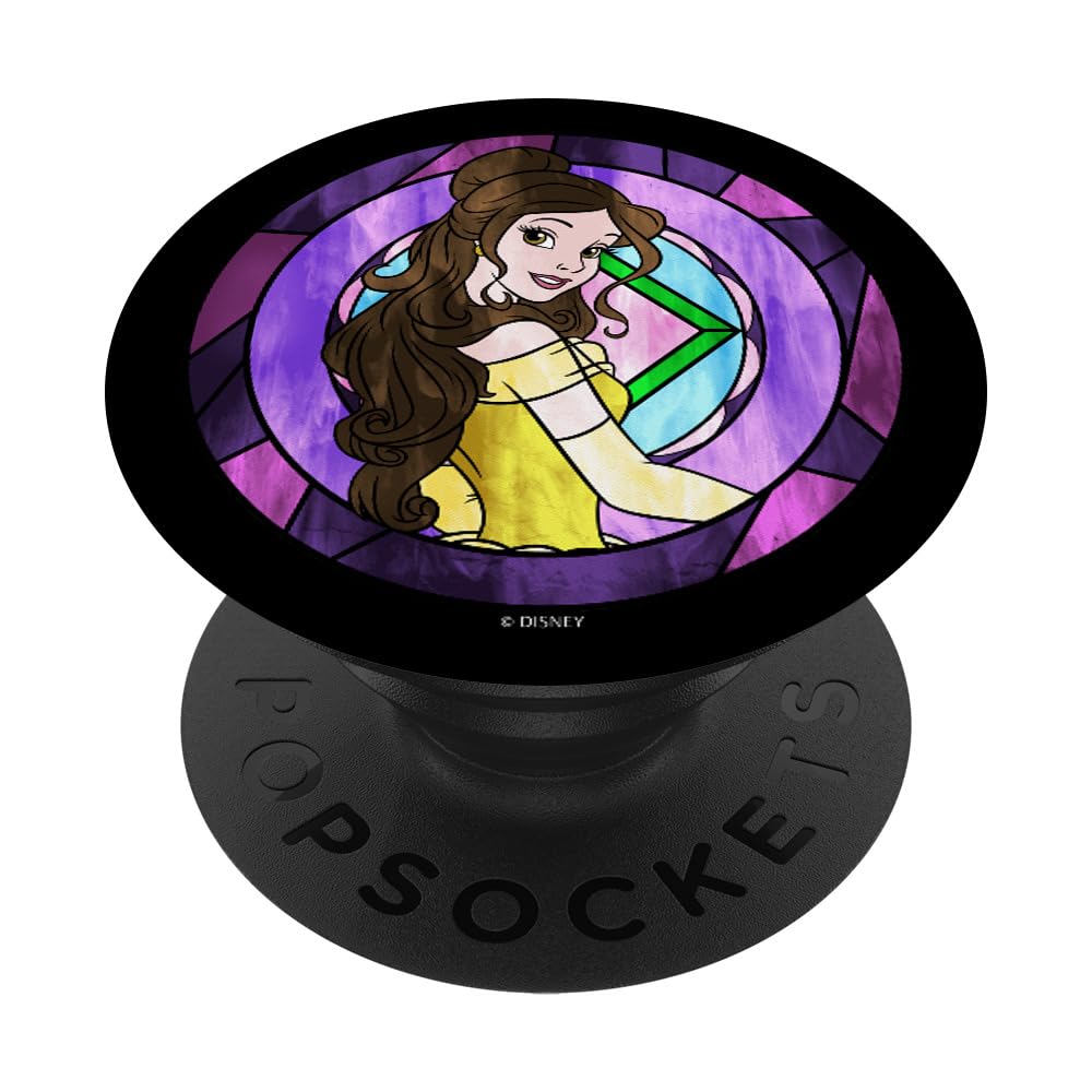Disney Beauty And The Beast Belle Stained Glass PopSockets Swappable PopGrip