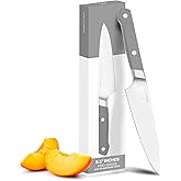 Misen 5.5 Inch Utility Knife - High Carbon Stainless Steel Kitchen Knife for Chopping and Slicing - Ergonomic Design for Culi