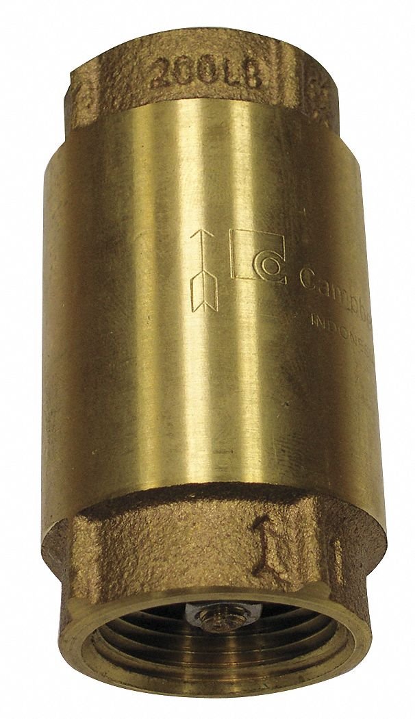 Campbell 11/2" Spring Check Valve, Low Lead Brass, FNPT Connection