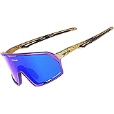 KAPVOE Polarized Cycling Glasses Sports Sunglasses for Men Women UV400 Protection MTB Bicycle Mountain Bike Glasses K160