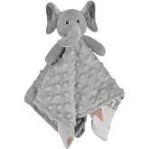 BORITAR Elephant Baby Security Blanket Lovey Blanket Stuffed Animal 14 Inch | Snuggle Toy with Ultra Soft Minky Dot Fabric for Toddler Newborn Boys Girls Soothing Bedtime Toy Shower Gift