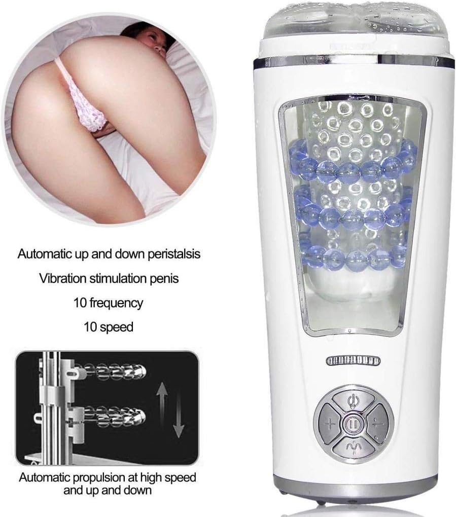 FKMYS Portable Intelligent Dextrous Thrusting Training Patterns Electric Male Training Tool, 10 Pattern 10 Speed Vibrating, Real Girl Feeling Silent Motors 360° Rotation 280 Times Per Minute Automa