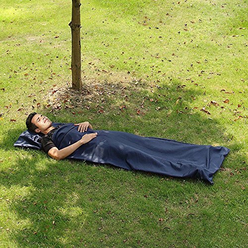 Goodlee Sleeping Bag Liner,Portable Single Soft and Breathable Sleeping Bag Liner for Traveling,Camping,Hiking and Outdoor Activities Hotel