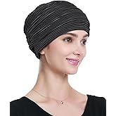 Alnorm Pleated Turban Classy Wraps Gifts Chemo Headwear for Women