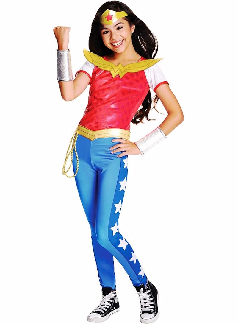 人気満点 Hallocostume 女の子用 ワンダーウーマンコスチューム Dcスーパーヒーローガールズ ハロウィンコスチューム 女の子用 Large 12 14 B07h3dztpm 高い品質 Www Xm Capital