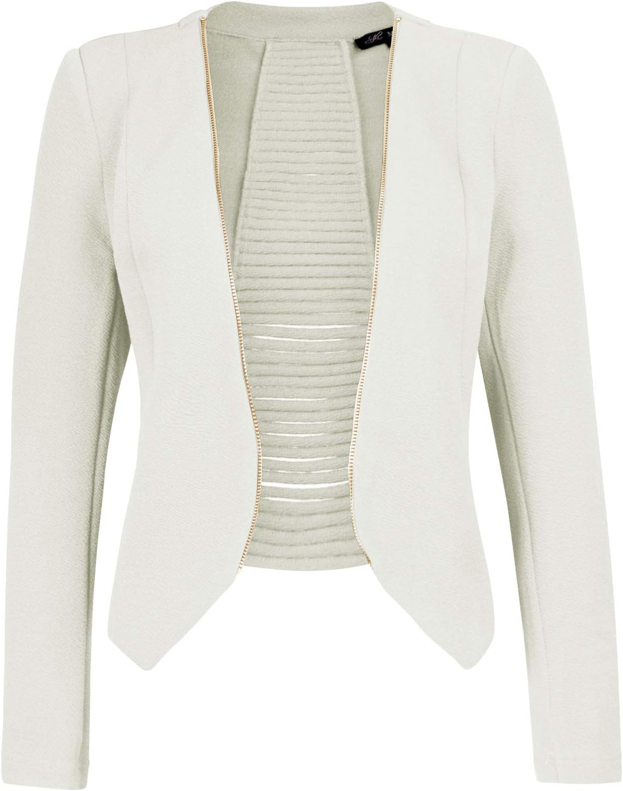 Women Casual Open Front Blazer Cardigan Jacket with Plus Size (1XL ~ 2XL)