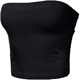 Women's Shapewear Tube Tops Strapless Ruched Built-in Shelf Bra Casual