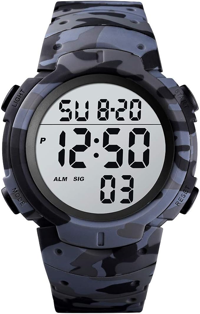 extra large display digital watch