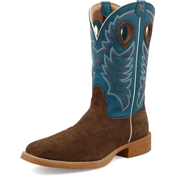 TWISTED X MENS RESERVE COLLECTION TOBACCO & JADE 9.5 Twisted X Mens Reserve Tobacco Full Quill Ostrich Vamp 13in  main image 3