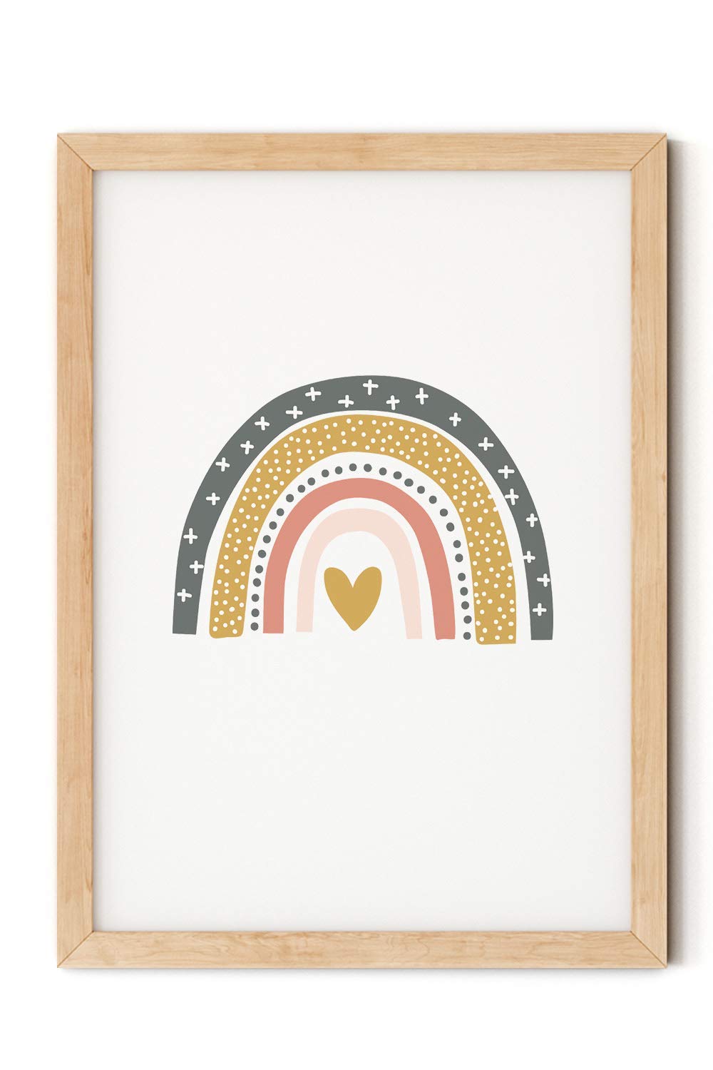 rainbow nursery print