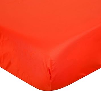 orange crib sheet