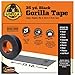 Gorilla Tape Large Roll Tough Pack including Black, White, Silver and Blaze Orange Duct Tape