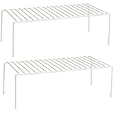 Lonian Kitchen Cupboard Organiser, Home and Kitchen Storage Shelf Wire Rack Made of Metal for Kitchen Cabinets, Counter-Tops,