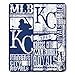 MLB Kansas City Royals Strength Fleece Throw Blanket 50-inch by 60-inch, Blue