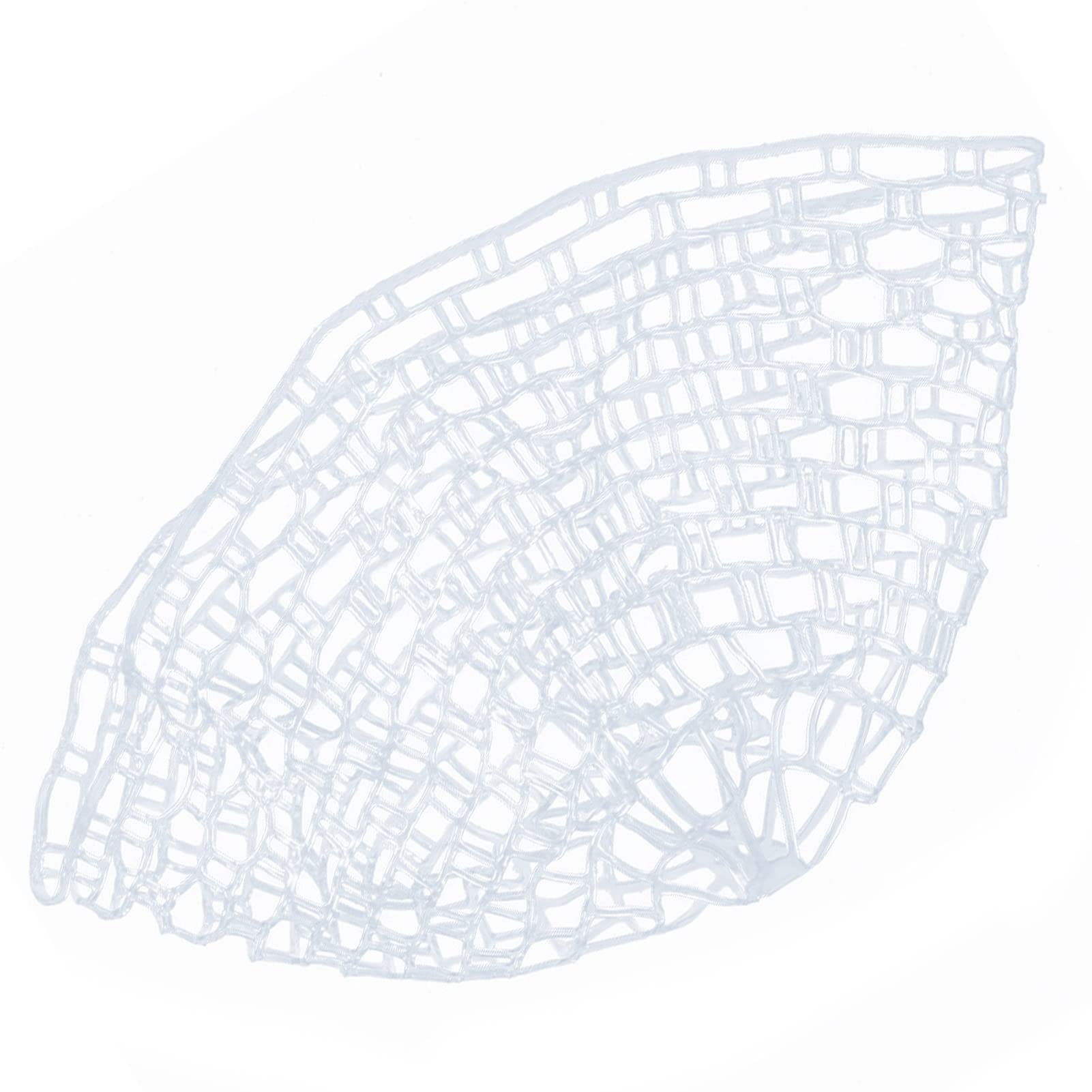 Vbest life Fly Fishing Landing Net, Clear Rubber Net Replacement Mesh Bag Outdoor (100CM) Fly Fishing Net Fishing Net Fishing Supplies
