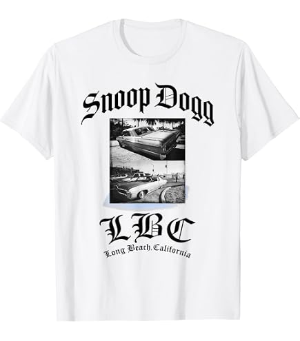 Amazon.com: Official Snoop Dogg L.B.C. Photo T-Shirt : Clothing