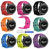 Replacement band for Suunto Traverse Watch, Silicone Watch Band Fitness Bands Bracelet Sport Strap WristBand Accessory with Screwdriver for Suunto Traverse series Watch