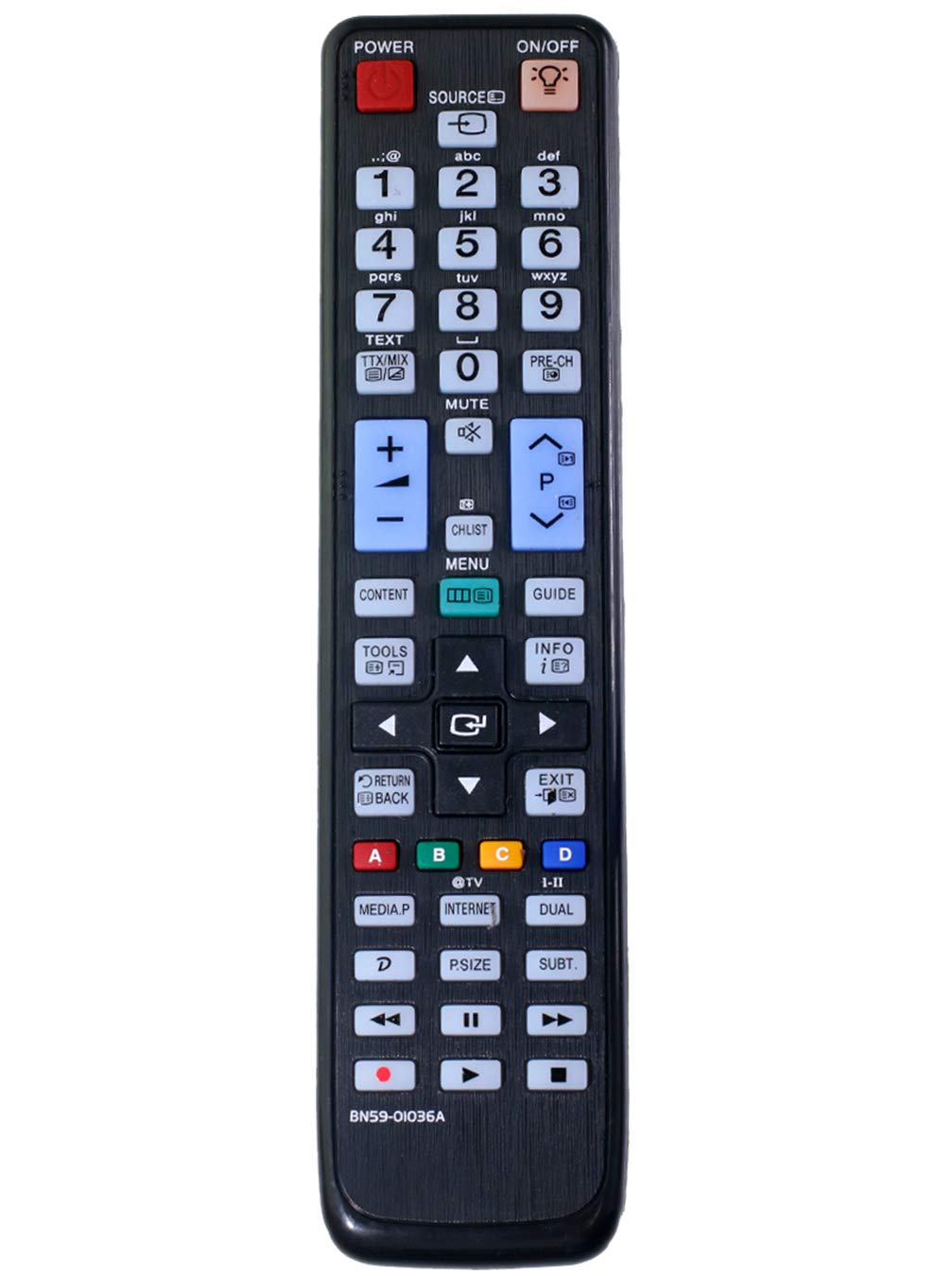 VINABTY BN59-01036A Replacement Remote Fit for SAMSUNG LCD TV LE32C650 LE55B650 LE32C650L1K LE37C650L1K LE40C650L1K LE40C652L2K LE40C654M1K LE46C650L1K LE46C652L2K LE55C650L1K LE32C653 LE32C654