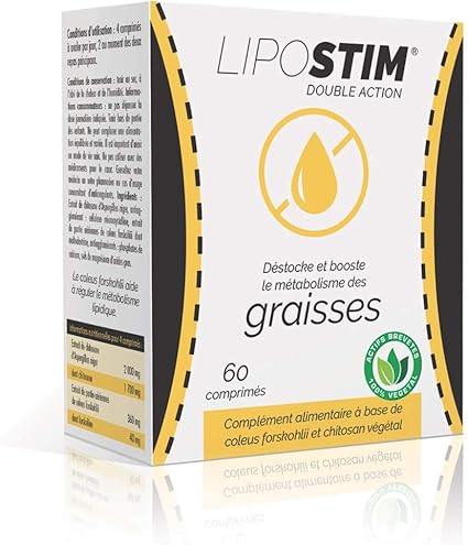 LipoStim Double Action - Innovation perte de poids, puissant brûleur et capteur de graisse ! Une puissante association d'actifs végétaux pour une double action inédite: Amazon.fr: HygiÚne et Soins du corps