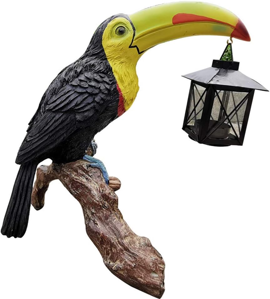 LIUSHI Toucan Statue, Parrot Sculpture Bird Animal