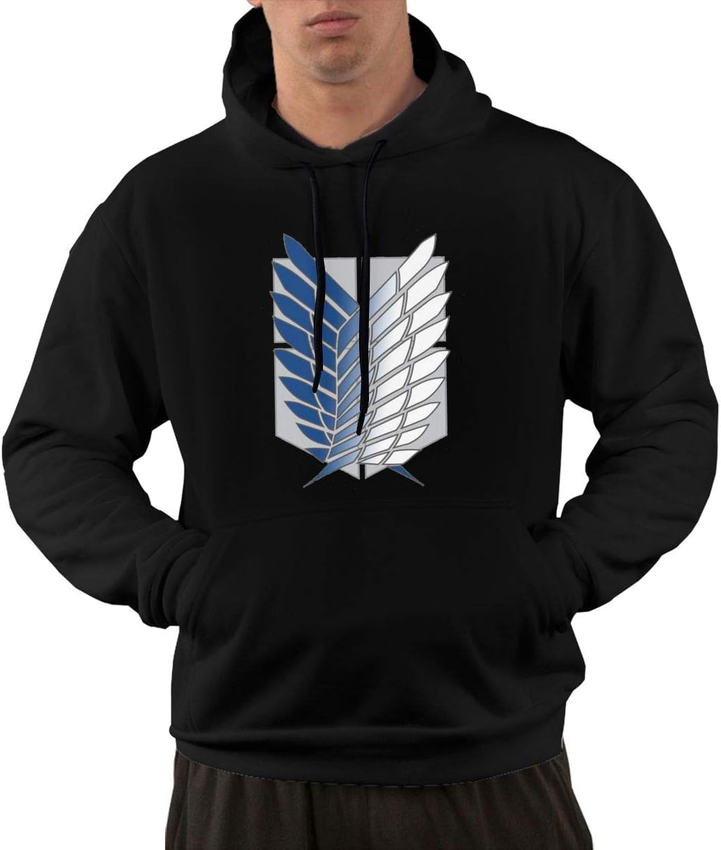 Yanchu Men's Pullover Hooded Sweatshirt - Wings of Freedom
