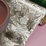 Premium Floral Foil Wrapping Paper - 20 Inches By 10 Yards (Silver)