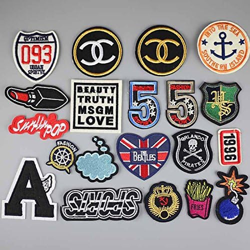 FairyMotion Fashion Kid 20Pc New Popular Anchor Iron On Embroidered Patches For Clothes Cartoon Badge Garment Appliques Diy Accessory Perfect Patches