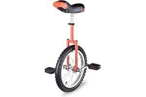 AW 16/18/20/24 Inch Wheel Outdoor Unicycle Adjustable Seat Exercise Bicycle Fit Adults Kids Outdoor Sports Fitness Exercise, for Choice
