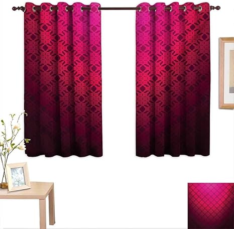 Amazon Madison 遮光カーテン 寝室用 女性の名前 女性らしい色 女の子の誕生日のお祝い カートゥーン 55 X 39インチ 寝室 リビングルーム 勉強部屋などに W55 X L39 カーテン オンライン通販