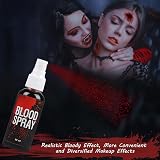 Ptesuply Fake Blood Set 60ml Spray 60ml Dripping 40ml Coagulated Gel Halloween view 3