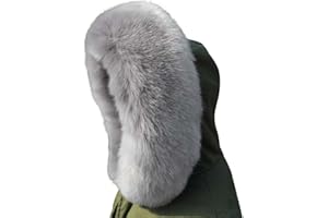 Czsycdsf Faux Fur Trim For Hood Replacement Collar, Replacement Neck Warmer Scarf Shawl Wrap for Winter Coat Jacket Unisex De