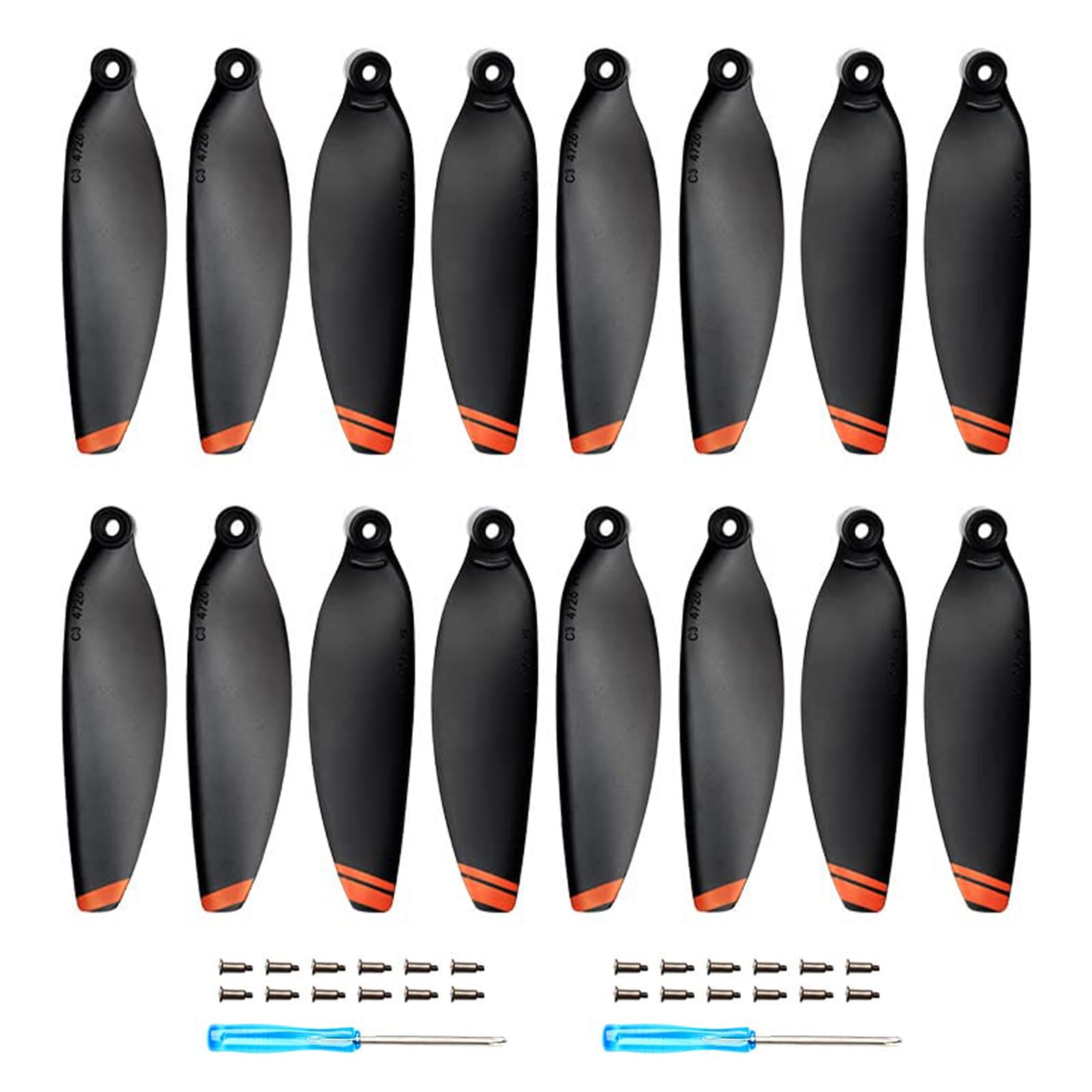 Photo 1 of 16 Pcs Mini 4K Propellers Low-Noise Replacement Propellers for DJI Mavic Mini 2/Mini 2 SE/Mini SE/Mini 4K Drone Quick-Release Blades Props Accessories