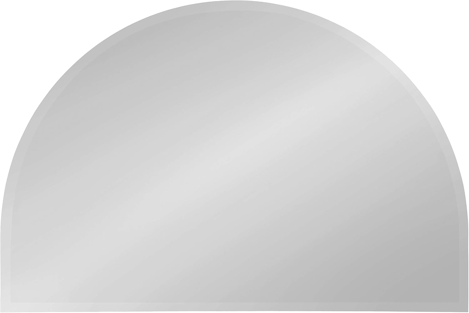 Amazon Com Kate And Laurel Reign Frameless Modern Half Circle Beveled Mirror 24x36 Furniture Decor kate and laurel reign frameless modern half circle beveled mirror 24x36