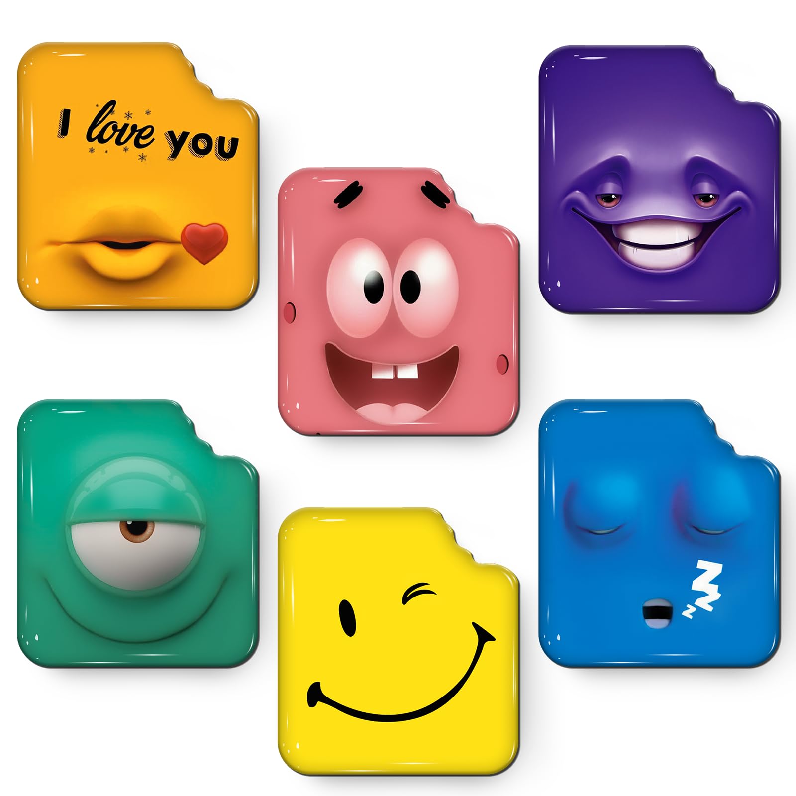 MORCART Pack of 6 Dessert Magnets, Funny Fridge Magnets, Decorative for Magnetic Board, Fridge, Whiteboard, Kitchen, Blackboards, Notice Board, Office, Children and Adults, Gift